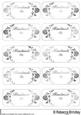 Labels Saying Handmade by in Silver