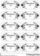 Labels Saying Handmade by in Black on White