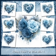 Rosey Heart in Blue Mix 1