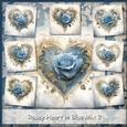 Rosey Heart in Blue Mix 2
