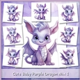 Cute Baby Purple Dragon Mix 1