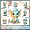Cute Baby Green Dragon Mix 1