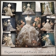 Elegant Frocks and Florals White Mix 1