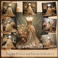 Elegant Frocks and Florals Gold Mix 1