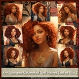 Art Nouveau Melanated Red Haired Ladies Mix 1