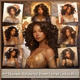 Art Nouveau Melanated Brown Haired Ladies Mix 1