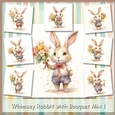 Whimsey Rabbit with Bouquet Mix 1