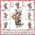 Whimsey Raccoon with Bouquet Mix 1