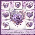 Rosey Heart in Purple Mix 1