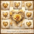 Rosey Heart in Yellow Mix 2