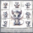 Cute Baby Silver Dragon Mix 1