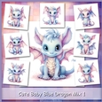 Cute Baby Blue Dragon Mix 1
