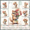 Whimsey Chipmunk with Bouquet Mix 1
