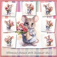 Whimsey Mouse with Bouquet Mix 1