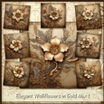 Elegant Wallflowers in Gold Mix 1