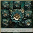 Elegant Wallflowers in Green Mix 1