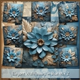 Elegant Wallflowers in Blue Mix 2