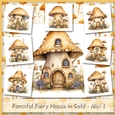 Fanciful Fairy House in Gold - Mix 1