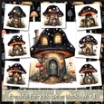 Fanciful Fairy House in Black - Mix 1