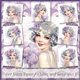Art Deco Beauty - Lilac and Gray Mix 1