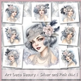 Art Deco Beauty - Silver and Pink Mix 1