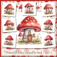 Fanciful Fairy House in Red - Mix 1