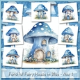 Fanciful Fairy House in Blue - Mix 1