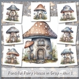 Fanciful Fairy House in Gray - Mix 1