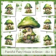 Fanciful Fairy House in Green - Mix 1