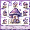 Fanciful Fairy House in Purple - Mix 1