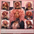 Art Nouveau Melanated Pink Haired Ladies Mix 1