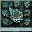 Elegant Wallflowers in Green Mix 2
