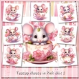 Teacup Mouse in Pink Mix 1