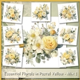Essential Florals in Pastel Yellow - Mix 1