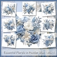 Essential Florals in Powder Blue - Mix 1