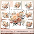 Essential Florals in Peach and Cream - Mix 1