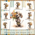 Whimsey Dog with Bouquet Mix 1