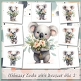 Whimsey Koala with Bouquet Mix 1