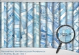 Geometric Watercolour Paperpack in Pastel Blue - Mix 1