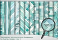 Geometric Watercolour Paperpack in Pastel Green - Mix 1