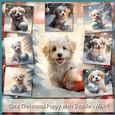 Cute Christmas Puppy with Bauble - Mix 1