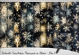 Delicate Snowflakes Paperpack in Black - Mix 1