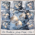 Oh Baubles in Frosty Cream - Mix 1