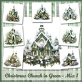 Christmas Church in Green - Mix 1