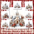 Christmas Church in Red - Mix 1
