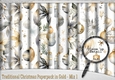 Traditional Christmas Paperpack in Gold - Mix 1