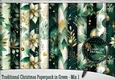 Traditional Christmas Paperpack in Green - Mix 1