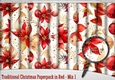 Traditional Christmas Paperpack in Red - Mix 1