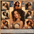 Art nouveau Brunette Latino Ladies Mix 1