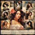 Art nouveau Brunette Oriental Ladies Mix 2